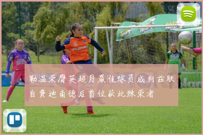 勒温荣膺英超月最佳球员成利兹联自费迪南德后首位获此殊荣者